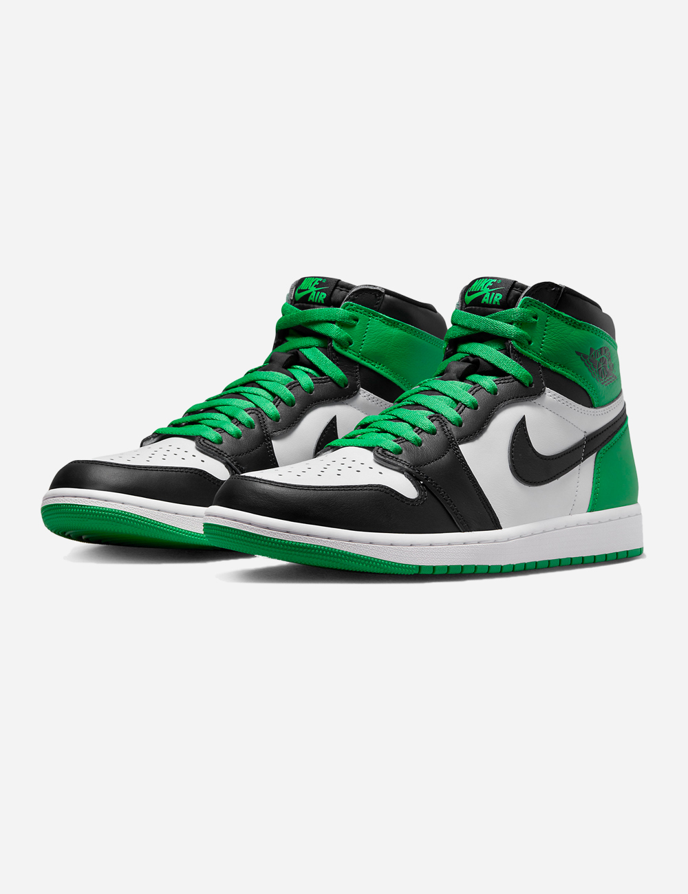 Air Jordan 1 High Black and Lucky Green