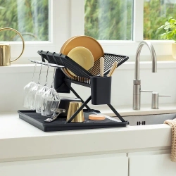 Brabantia Складная сушилка для посуды 51х42см светло-серая 139444