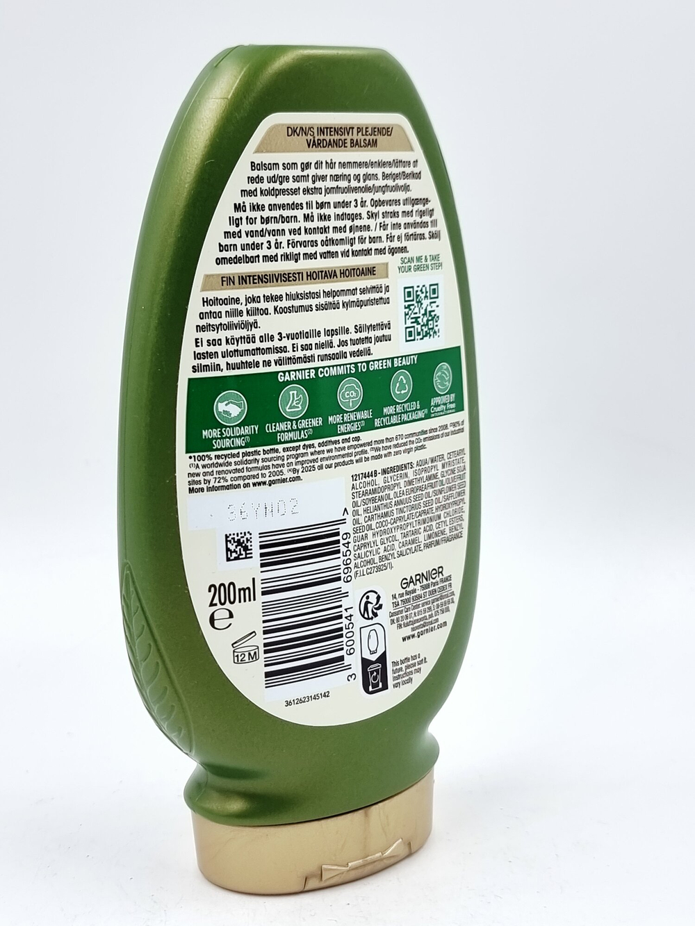 Garnier Respons Кондиционер Mythic Olive с маслом оливы, для сухих и поврежденных волос 200 мл (из Финляндии)