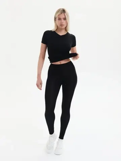 Лосины спортивные однотонные