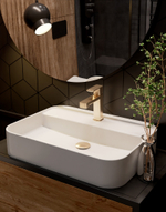 AQM6610BG Parma Смеситель для раковины однорычажный, Brushed gold