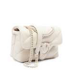 Кожаная сумка через плечо LOVE PUFF MINI CL Pinko - экрю(100039 A1JO)