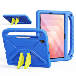 Детский чехол синего цвета на планшет Samsung Galaxy Tab S11, серия Puff Series от Dux Ducis