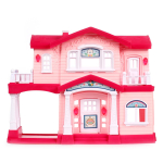Игрушечный дом для куклы с мебелью и фигурками коробка 6643