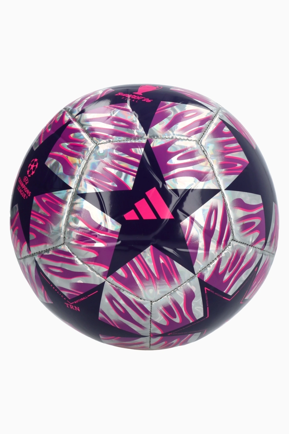 Футбольный мяч adidas UCL Training Foil 25/26 Final размер 4 - фиолетовый