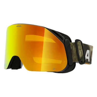 Очки горнолыжные ALPINA Blackcomb Q-Lite Michael Cina Black Matt/Q-Lite Orange S2 (б/р)