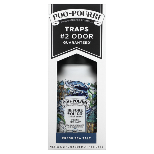Poo-Pourri, спрей для туалета Before-You-Go®, свежая морская соль, 59 мл