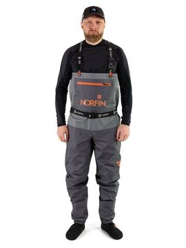 Полукомбинезон заброд. Norfin PILOT STOCKINGFOOT GRAY р.LL