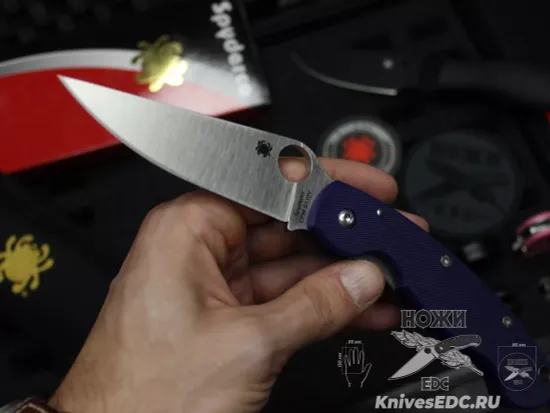 Складной нож Spyderco Military 36GPDBL c клинком из стали CPM-S110V, рукоять G10