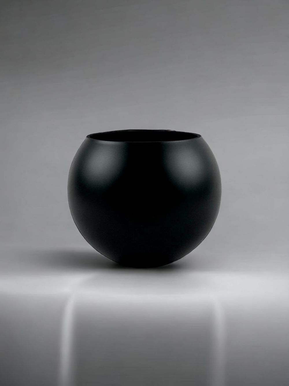 Ваза Шар "Sphere" (М) "BlackMaTT" (Черная матовая)