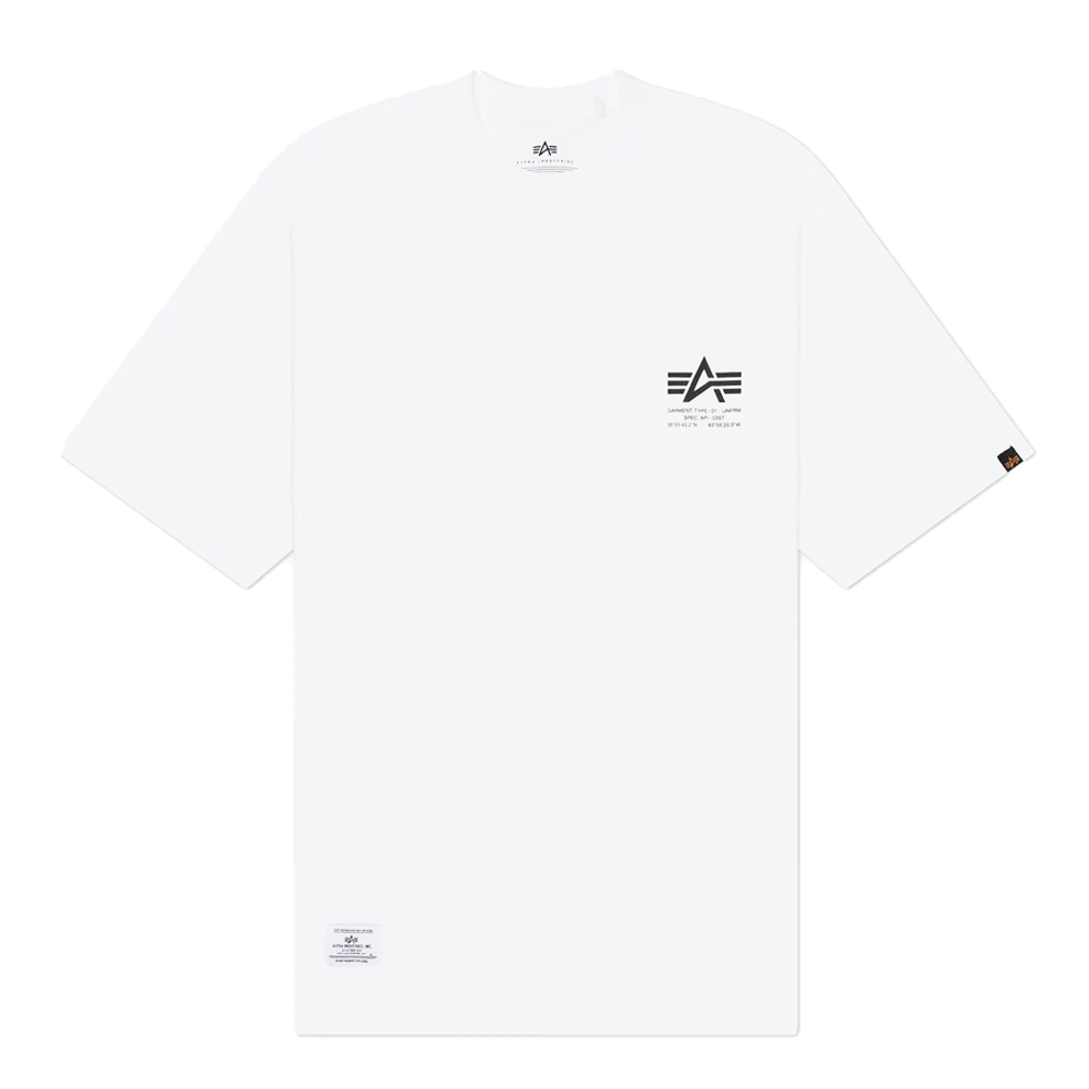 Футболка Alpha Industries Garment Type (Белая)