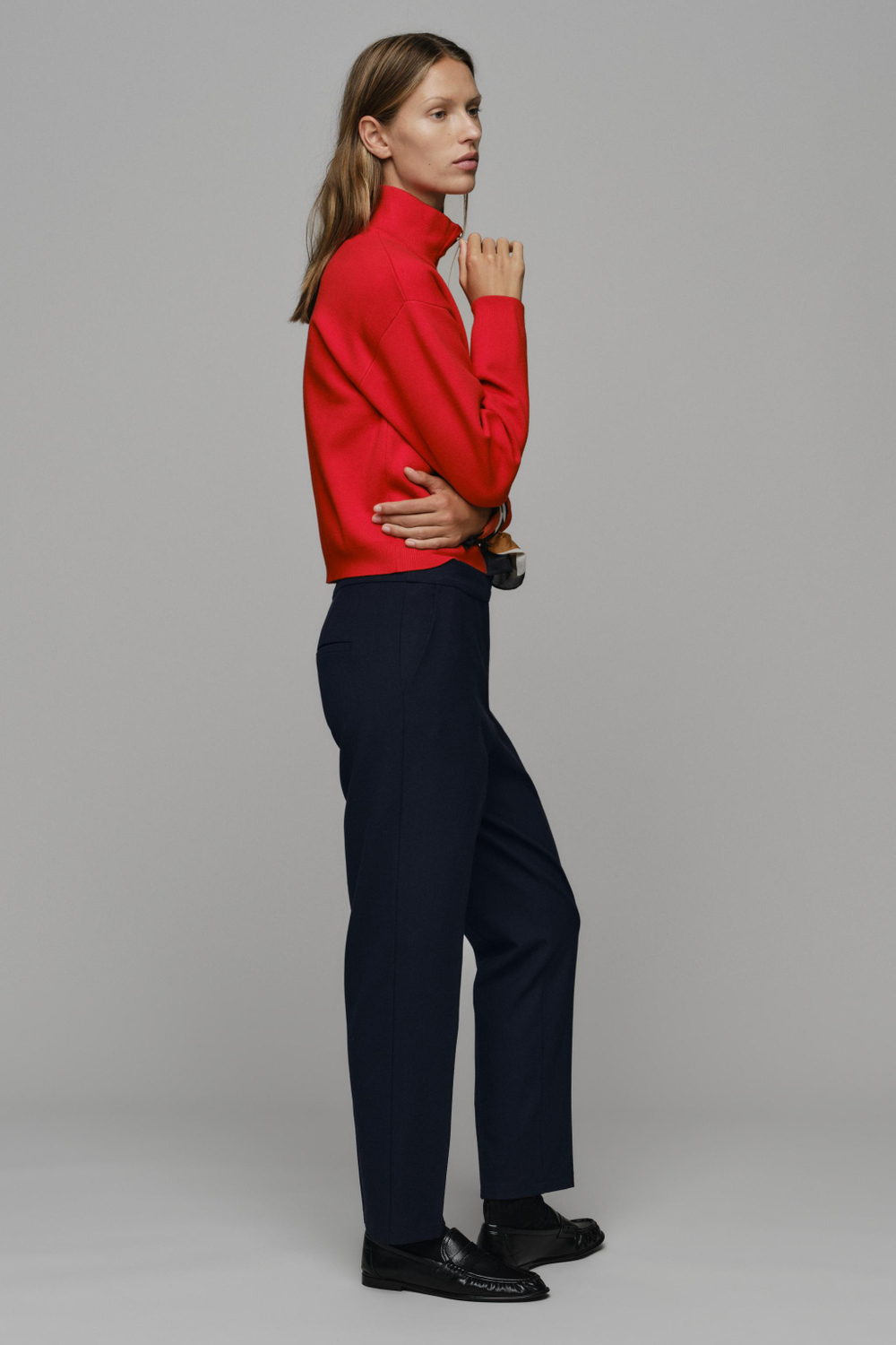 УКОРОЧЕННЫЕ БРЮКИ СРЕДНЕЙ ПОСАДКИ — ZARA