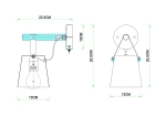 Бра Arte Lamp THOMAS A7032AP-1WH, 1хE27