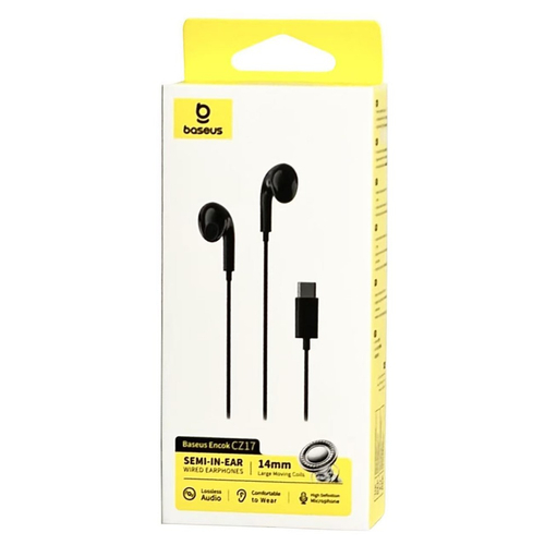 Стереонаушники с микрофоном Baseus Encok CZ17 Type-C черные