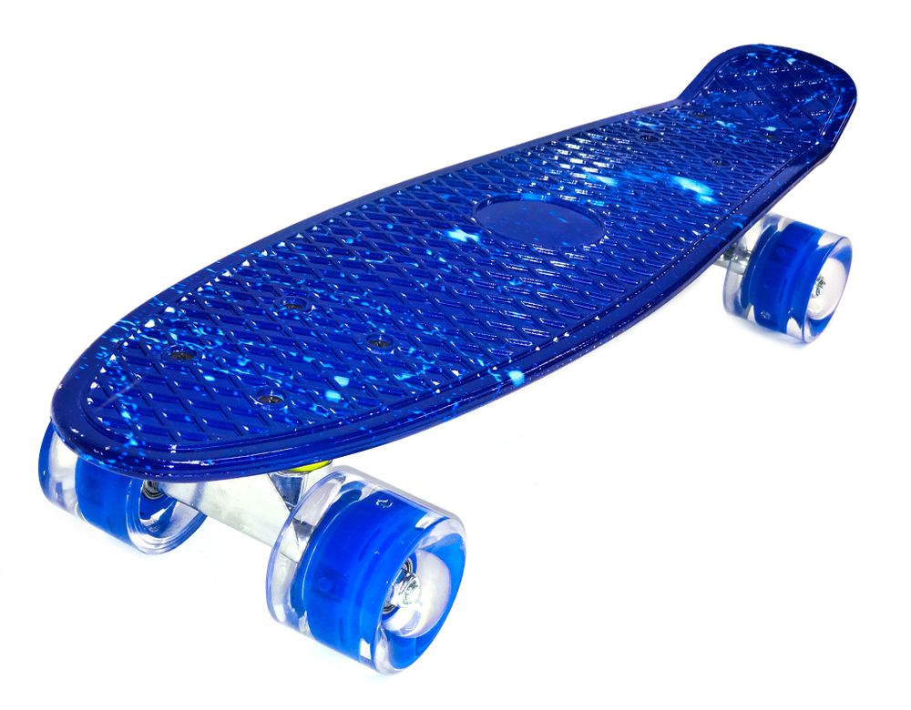 Скейтборд PWSport Print 22" Blue Lights