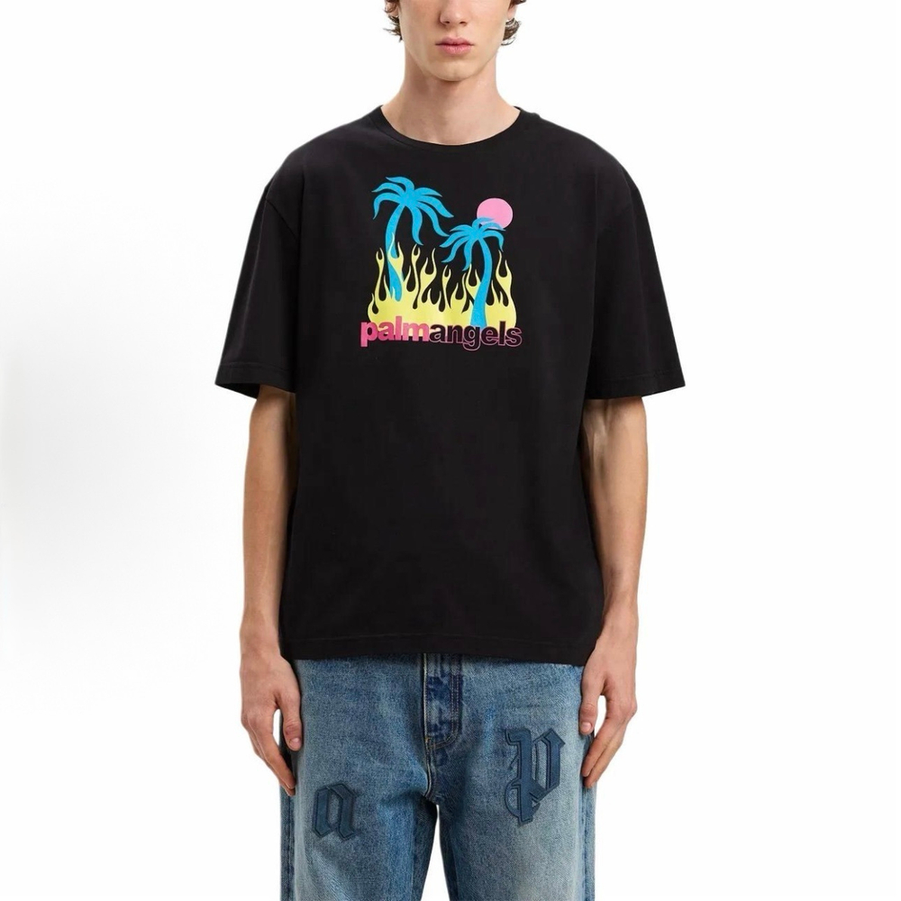 Футболка Palm Angels Burning Oasi