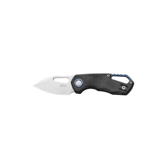 Нож скл."ISONZO", ст.Bohler M390,кл.StoneWash с отверст., рук.черн.микарта,отверств.д/темляка,клипса,чехол сумка