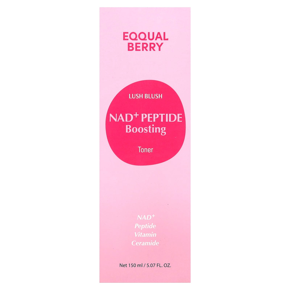 EQQUALBERRY, румяна для губ, тоник с пептидами Nad+, 150 мл (5,07 жидк. унции)