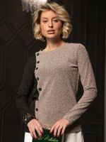 Блуза КиКо (черно-золотая) Б16545-54М LT Collection