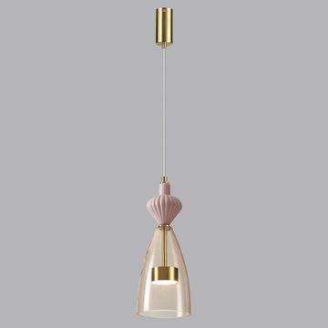 Подвесной светодиодный светильник 12W 4000К 5045/12LC античная бронза/янтарный Palleta Odeon Light