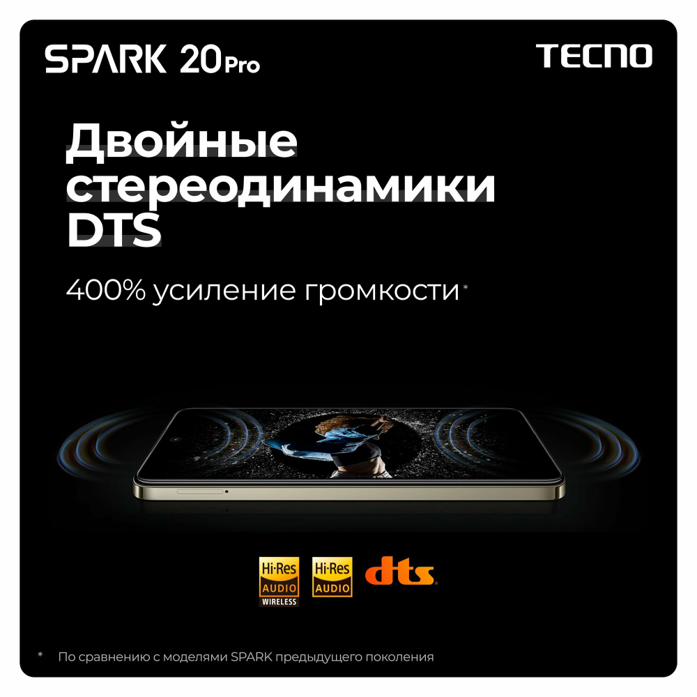 Смартфон TECNO Spark 20 Pro 8/256 ГБ RU, Dual nano SIM, Sunset Blush