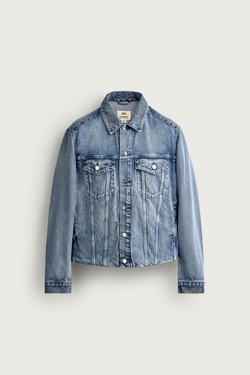 ZARA ДЖИНСОВАЯ КУРТКА TRUCKER 2026 TANAKA NY TYO LTD.©, ГОЛУБОЙ