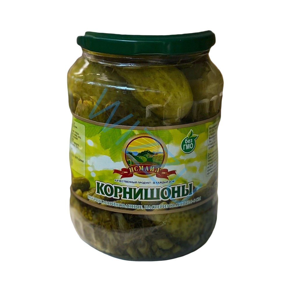 КОРНИШОНЫ с зеленью в заливке Исмаил 0.67 л