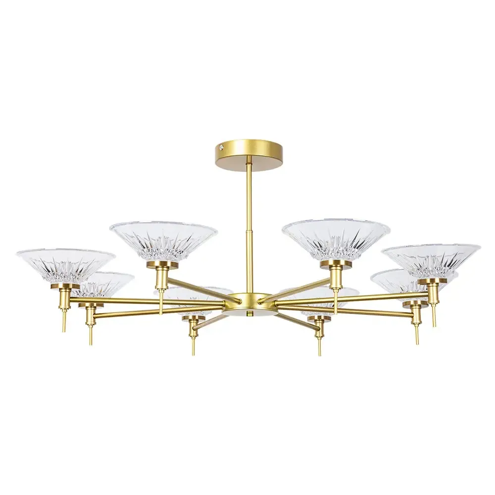 Люстра на штанге Arte Lamp ALESSIA A2076PL-8GO, 1хLED