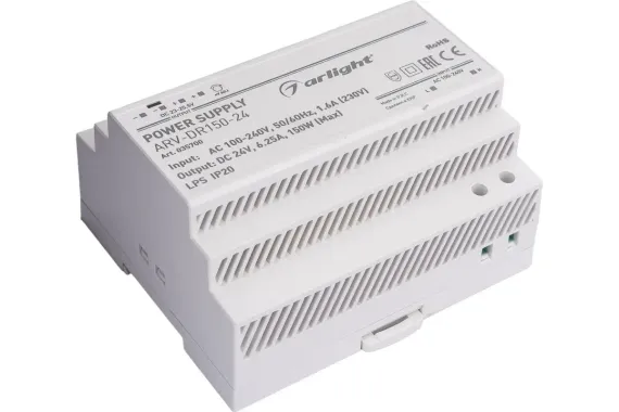 Блок питания Arlight 150Вт 24V ARV-DR150-24 DIN IP20 41179