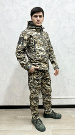 Тактический камуфляжный костюм softshell