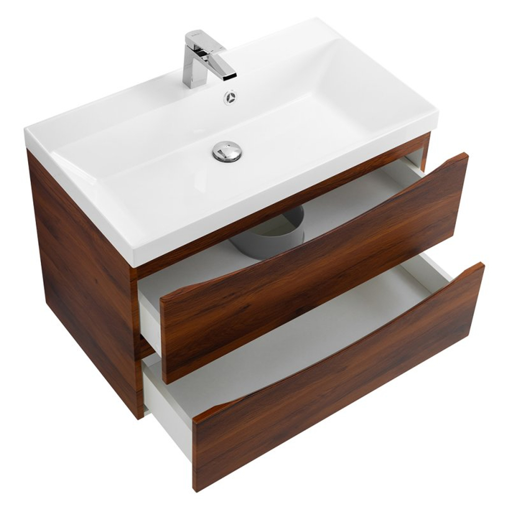 Тумба с раковиной подвесная BelBagno MARINO 80 см Белый дуб MARINO-800-2C-SO-WO-P