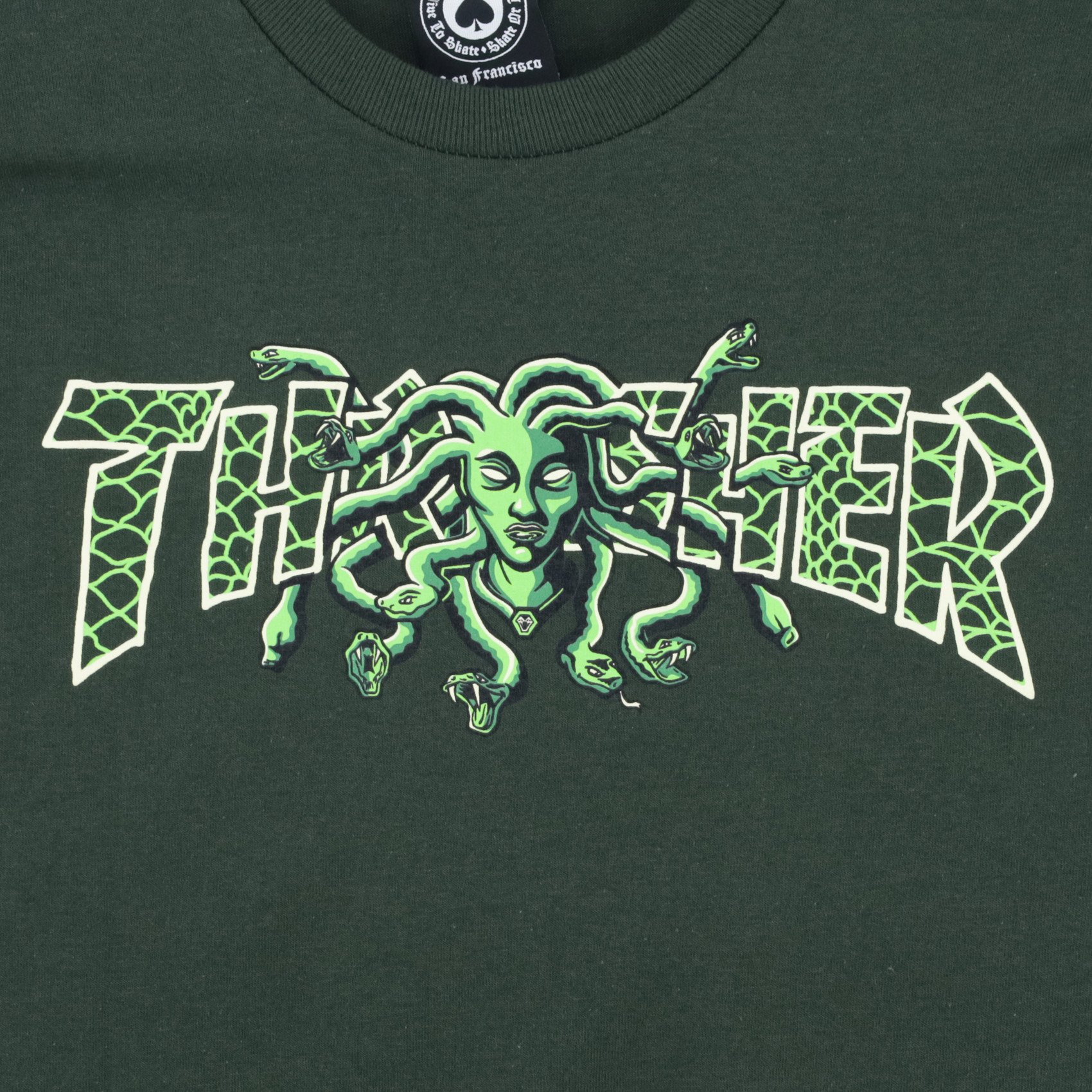 Футболка Thrasher Medusa T-Shirt (forest green) артикул: - купить в магазине Дайс