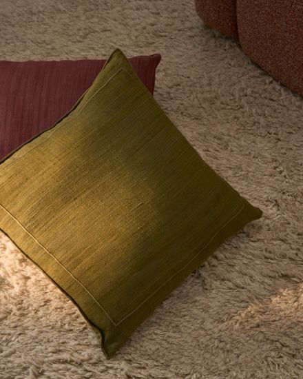 Brellet чехол для подушки из шелка зеленого цвета 45 x 45 см