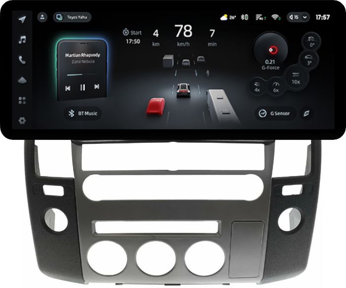 Магнитола для Nissan Pathfinder R51 2004-2010 (штатная нави, большая рамка) - Teyes CC4PRO монитор 12.3" 2K QLED + рамка 9, Android 13, Быстрейшая, Snapdragon 778G, ИИ, CarPlay, DSP, 4G SIM-слот
