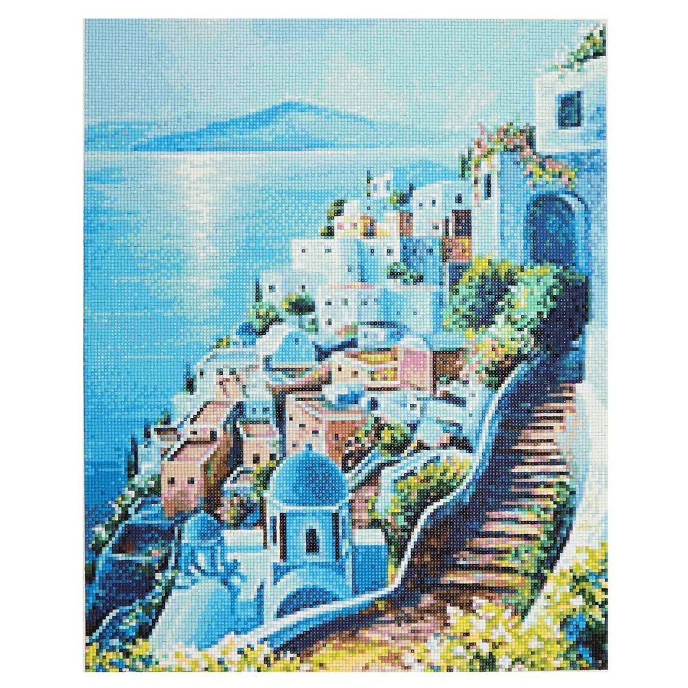 Алмазная (кристальная) мозаика Cristyle, Яркий Санторини Екатерина Давалова, 40х50