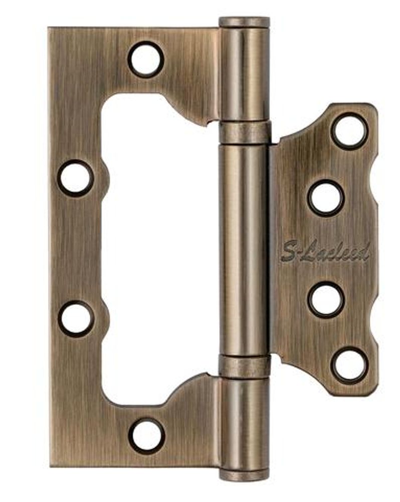 Петля БЕЗ ВРЕЗКИ S-Locked накл. B АВ бронза (цена за 2шт) 100*75* 2,5мм / 120319 Петля БЕЗ ВРЕЗКИ S-Locked накл. B АВ бронза (цена за 2шт) 100*75* 2,5мм / 120319