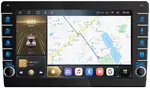 Магнитола в 9" рамку с 8" экраном, кнопками и крутилками - Kuberg OL-9015 QLed, Android 10, Быстрая, CarPlay, SIM-слот