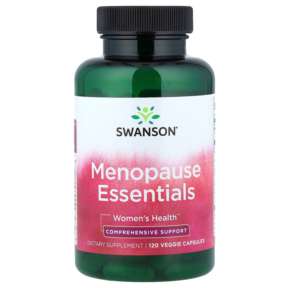 Swanson Vitamins, Menopause Essentials, средство для женского здоровья, 120 растительных капсул