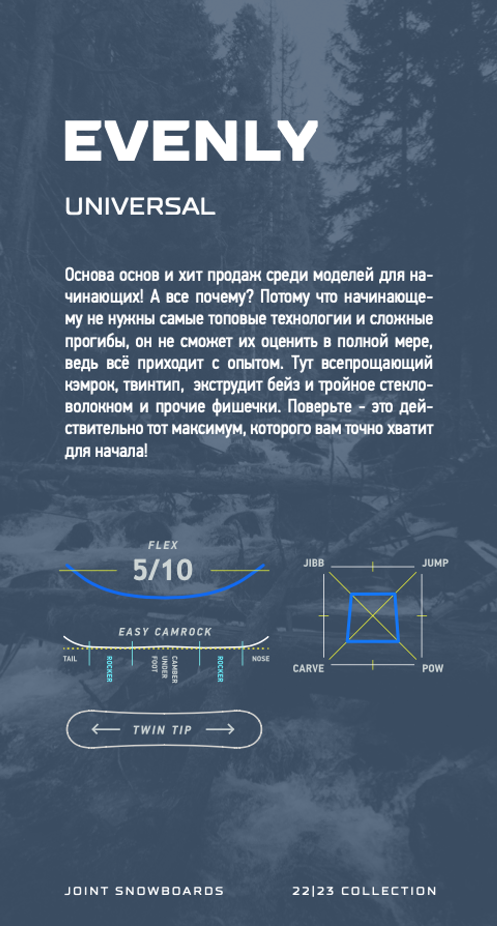 Сноуборд JOINT EVENLY SNB (161)