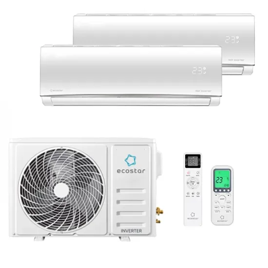 Мультисплит система на 2 комнаты Ecostar KVS-IMR09ST/IN x 2 / KVS-2FM18ST/OUT