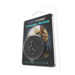 Чёрное эрекционное кольцо Gladiator (Цвет: черный)