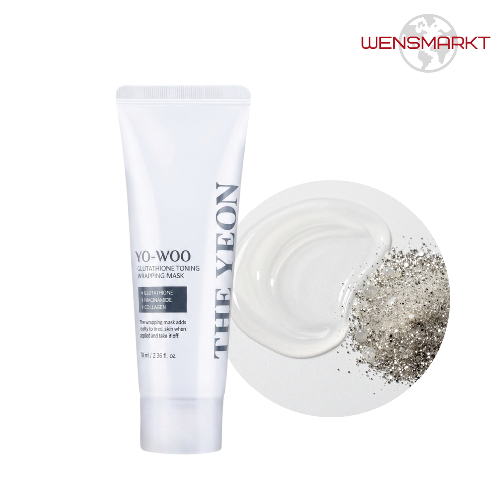 Тонизирующая маска для лица TheYEON YO WOO GLUTATHIONE TONING WRAPPING MASK 70 мл, Южная Корея