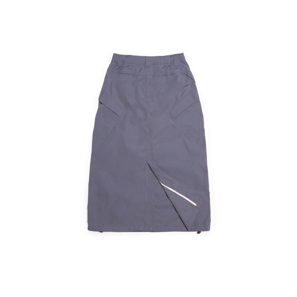 Юбка Nothomme Blue Side-Drawstring Workwear Fishtail Skirt "Blue Gray"