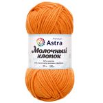 Пряжа Astra Premium (Астра Премиум) Молочный хлопок / уп.3 мот. по 50 г, 100 м, 64 оранжевый
