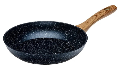 СКОВОРОДА алюминиевая с антипригарным мраморным покрытием "Black Granite" 24*4,5 см