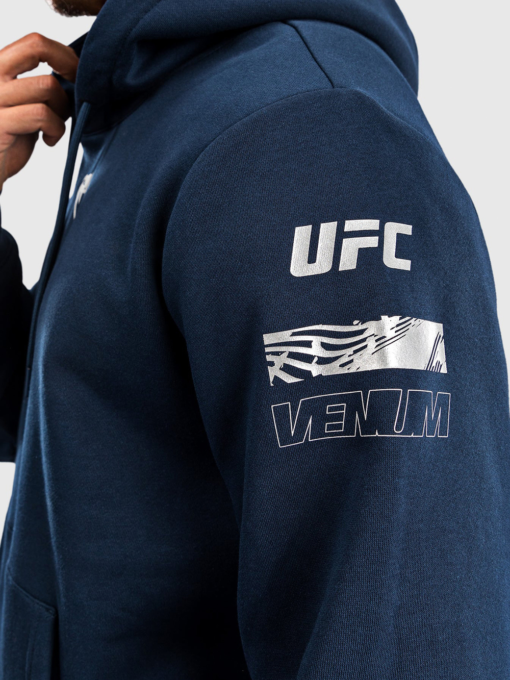 Худи UFC Fusion by Venum Fight Week Plain Version Navy Blue