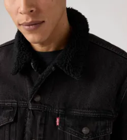 Куртка джинсовая утепленная мужская LEVI'S TYPE 3 SHERPA TRUCKER BUILT TO LAST SHER