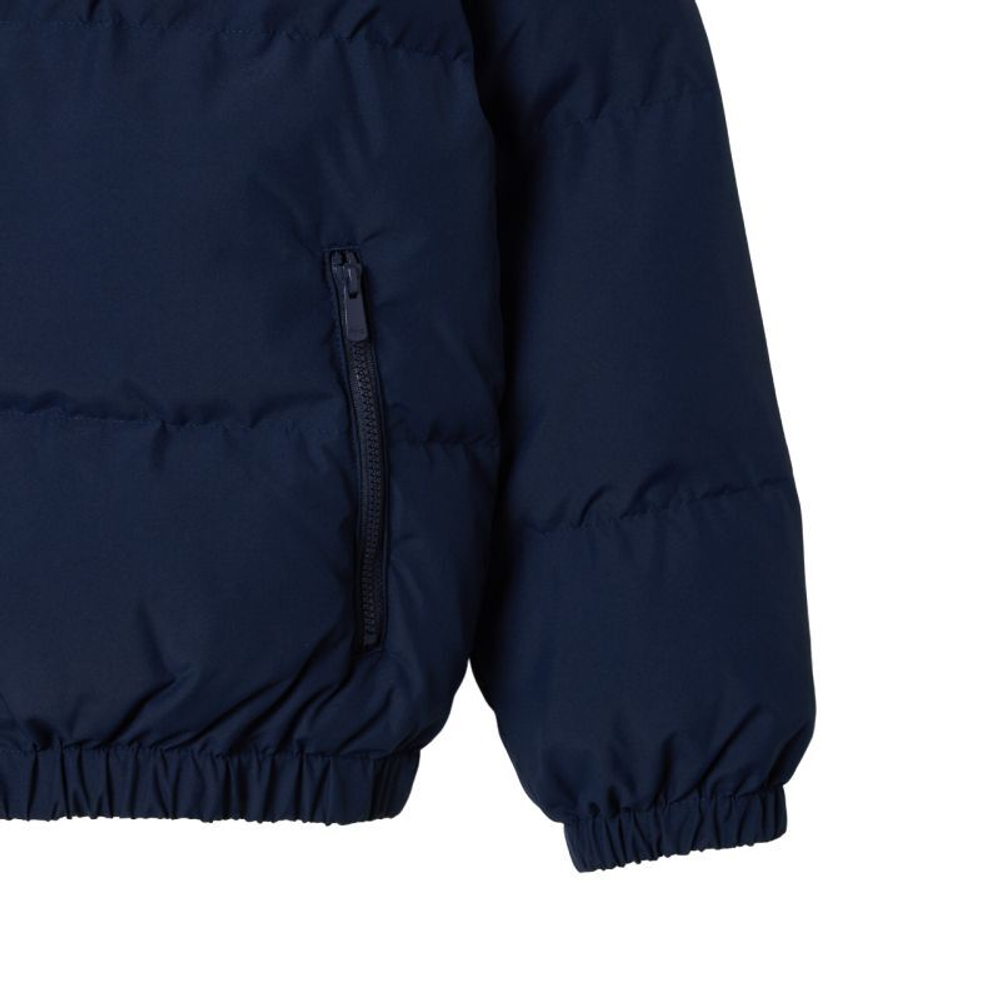 Куртка Lacoste Water Embroidered Crocodile Hooded Puffed - небесный