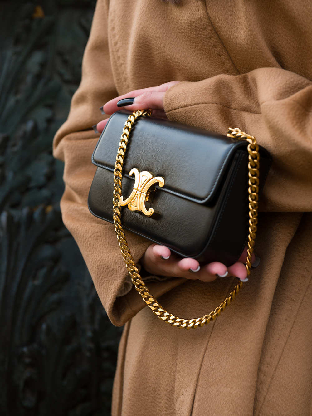 Celine Triomphe Chain Shoulder Bag