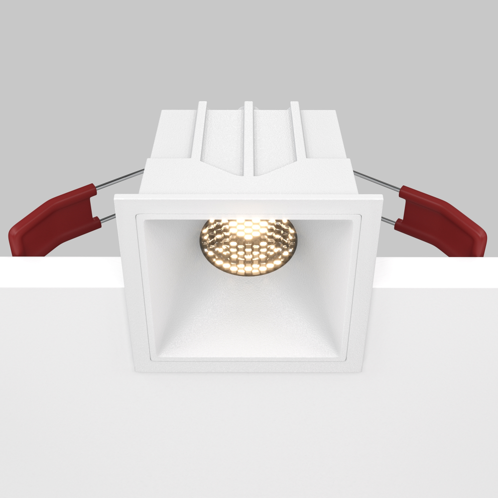Встраиваемый светодиодный светильник Maytoni Alfa LED DL043-01-10W3K-SQ-W